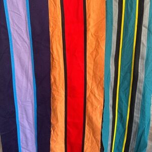 Burberry Multicoloured Striped Scarves